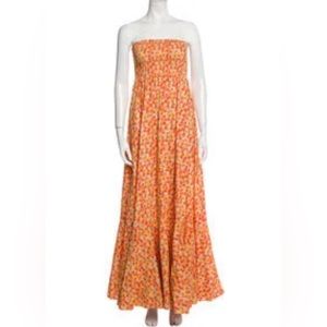 Caroline Constas Floral Print Long Dress w/ Tags